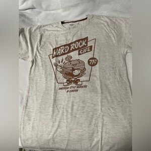 Hard Rock Cafe NY Cream and Brown Heritage Tee